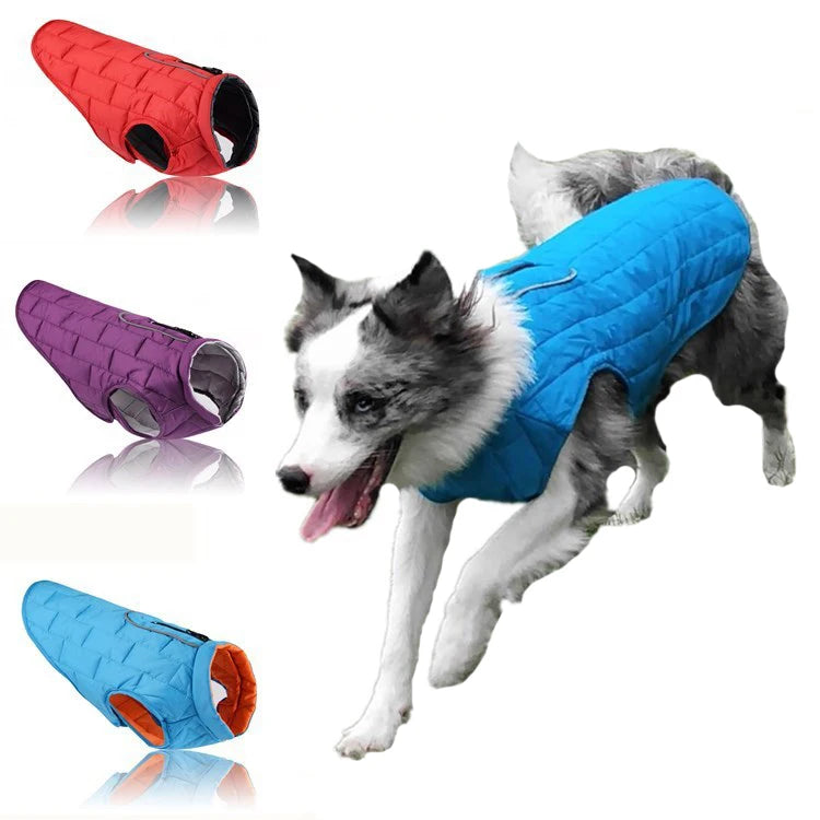 Petspuff Reversible Waterproof Quilted Dog Vest – Winter Puffer Jacket | Small & Medium Dogs