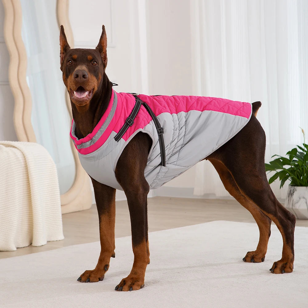 Petspuff Waterproof Dog Coat with Built-In Harness – Padded Winter Jacket | Small to Extra Large Dogs