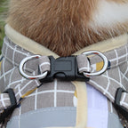 Petspuff Check Mesh Harness & Lead Set – Reflective Breathable Vest | Small Dogs, Puppies & Cats