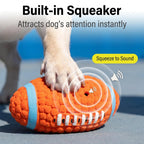 Petspuff Squeaky Latex Dog Ball – Football, Volleyball & Rugby Ball Toys | Small to Large Dogs
