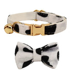 Petspuff Personalised Bow Cat Collar with Bell & Safety Buckle – Engraved Name Tag | 6 Colours