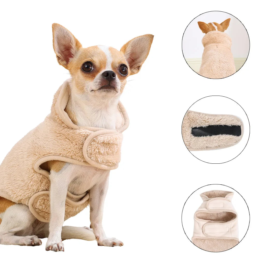 Petspuff Reversible Padded Dog Coat – Warm High-Neck Fleece Jacket | Small, Medium & Large Dogs