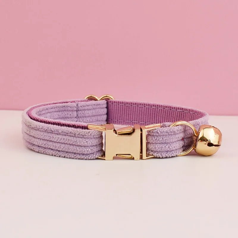 Petspuff Personalised Cat Collar with Bell & Bow – Engraved ID Tag | Adjustable, 5 Colours