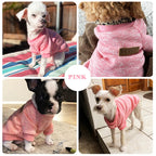 Petspuff Casual Print Dog Sweatshirt Jacket – Warm Winter Coat | Small Dogs & Cats