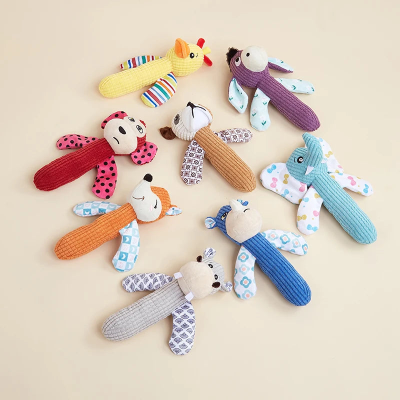 Petspuff Crinkle Squeaky Plush Dog Toy – Interactive Chew Toy | Dogs, Puppies & Cats