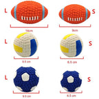 Petspuff Squeaky Latex Dog Ball – Football, Volleyball & Rugby Ball Toys | Small to Large Dogs