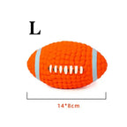 Petspuff Squeaky Latex Dog Ball – Football, Volleyball & Rugby Ball Toys | Small to Large Dogs