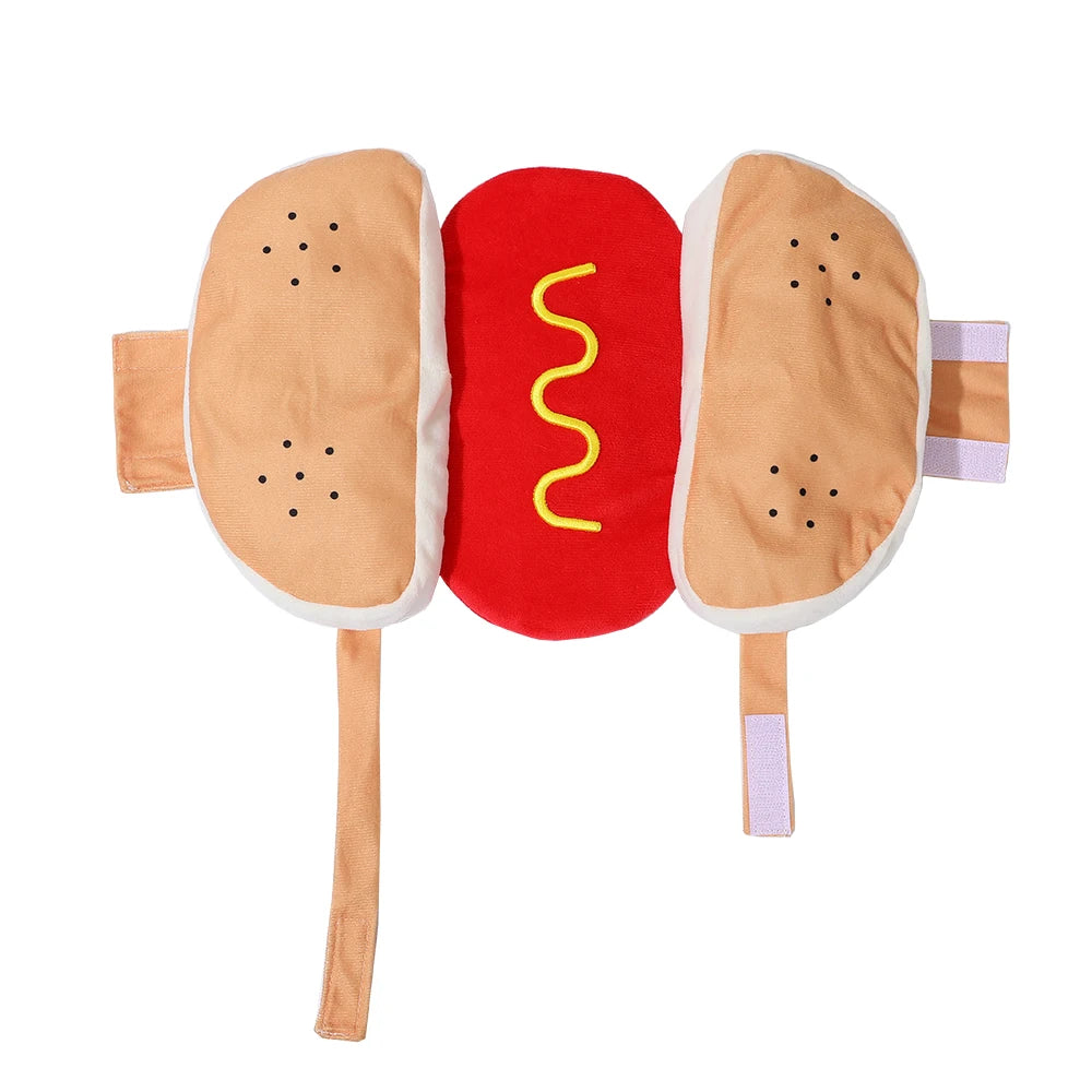 Petspuff Hot Dog Costume – Funny Halloween & Party Outfit | Small Dogs & Cats