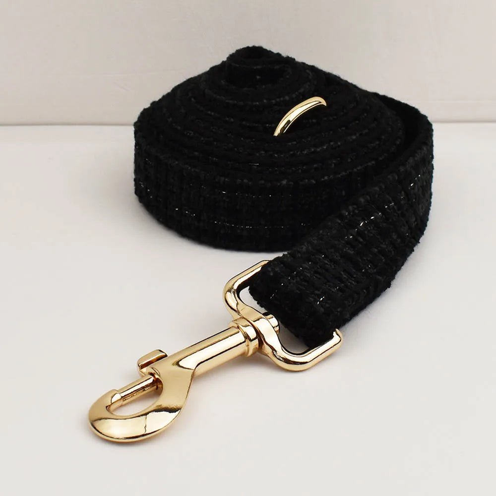 Petspuff Personalised Dog Collar with Free Engraved ID Tag – Matching Lead, Harness & Bow Set