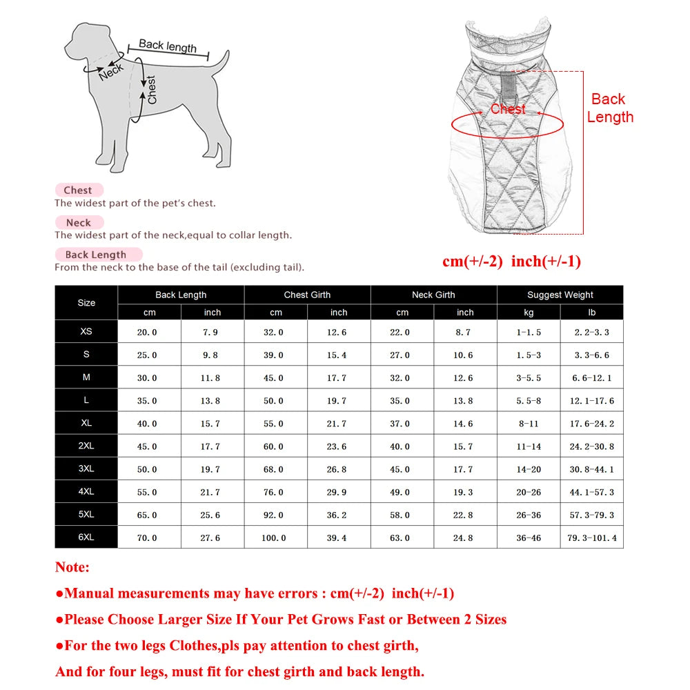 Petspuff Reflective Plaid Fleece Dog Coat – Waterproof High-Neck Jacket | Small to Large Dogs