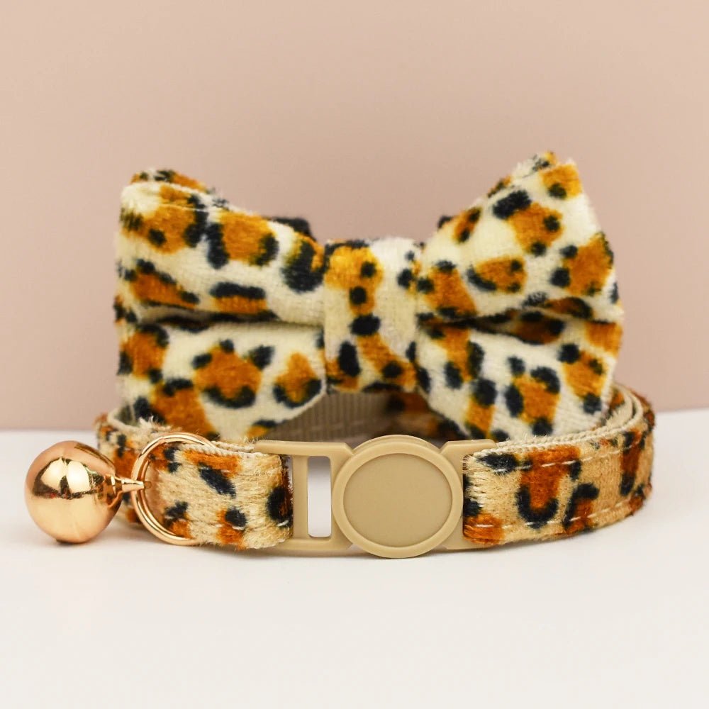 Petspuff Adjustable Cat Collar with Bow & Safety Buckle – Anti-Choke Kitten Collar | 12 Colours - Petspuff