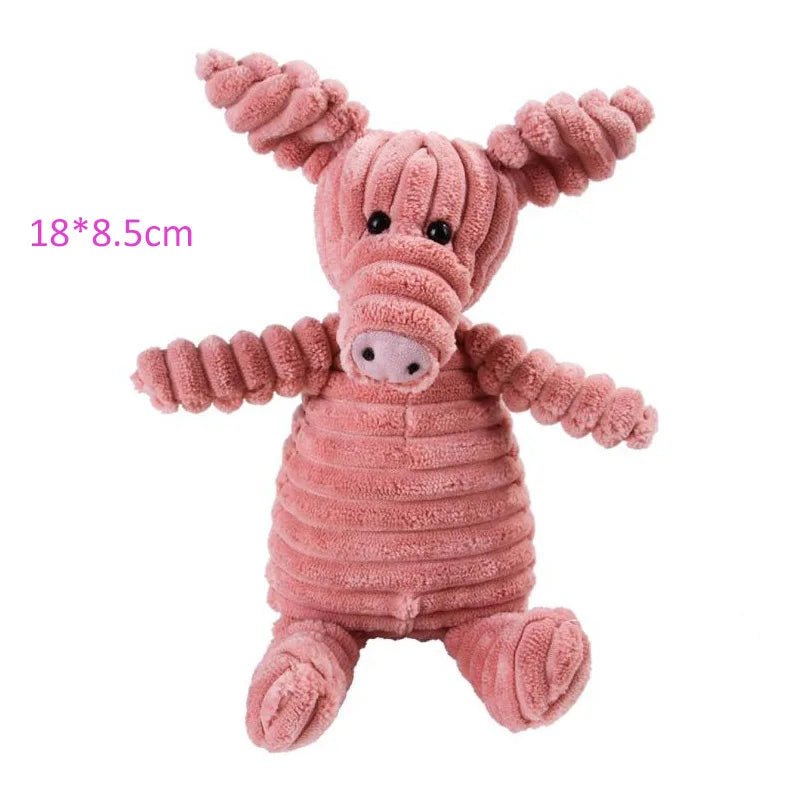 Petspuff Squeaky Plush Animal Dog Toy – Interactive Chew Toy for Puppies, Small & Large Dogs | 18 Designs - Petspuff