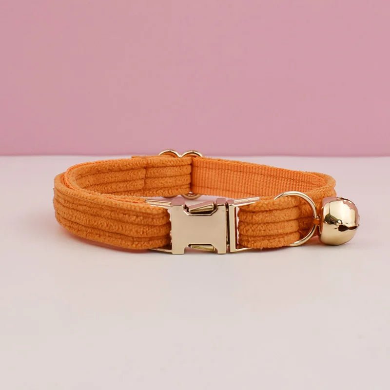 Petspuff Personalised Cat Collar with Bell & Bow – Engraved ID Tag | Adjustable, 5 Colours