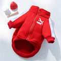Petspuff Baseball Varsity Dog Jacket – Warm Winter Coat | Small & Medium Dogs