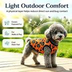 Petspuff Halloween Pumpkin Dog Vest – Lightweight Party T-Shirt | Small Dogs & Cats