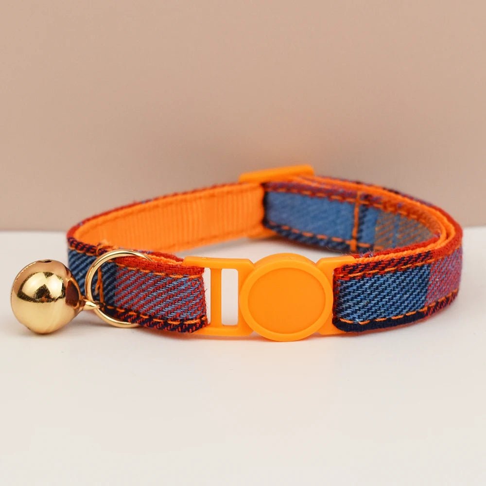 Petspuff Adjustable Cat Collar with Bow & Safety Buckle – Anti-Choke Kitten Collar | 12 Colours - Petspuff