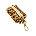 Petspuff Personalised Leopard Print Dog Collar & Lead Set – Engraved Name Tag, Harness & Poop Bag Holder