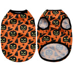 Petspuff Halloween Pumpkin Dog Vest – Lightweight Party T-Shirt | Small Dogs & Cats