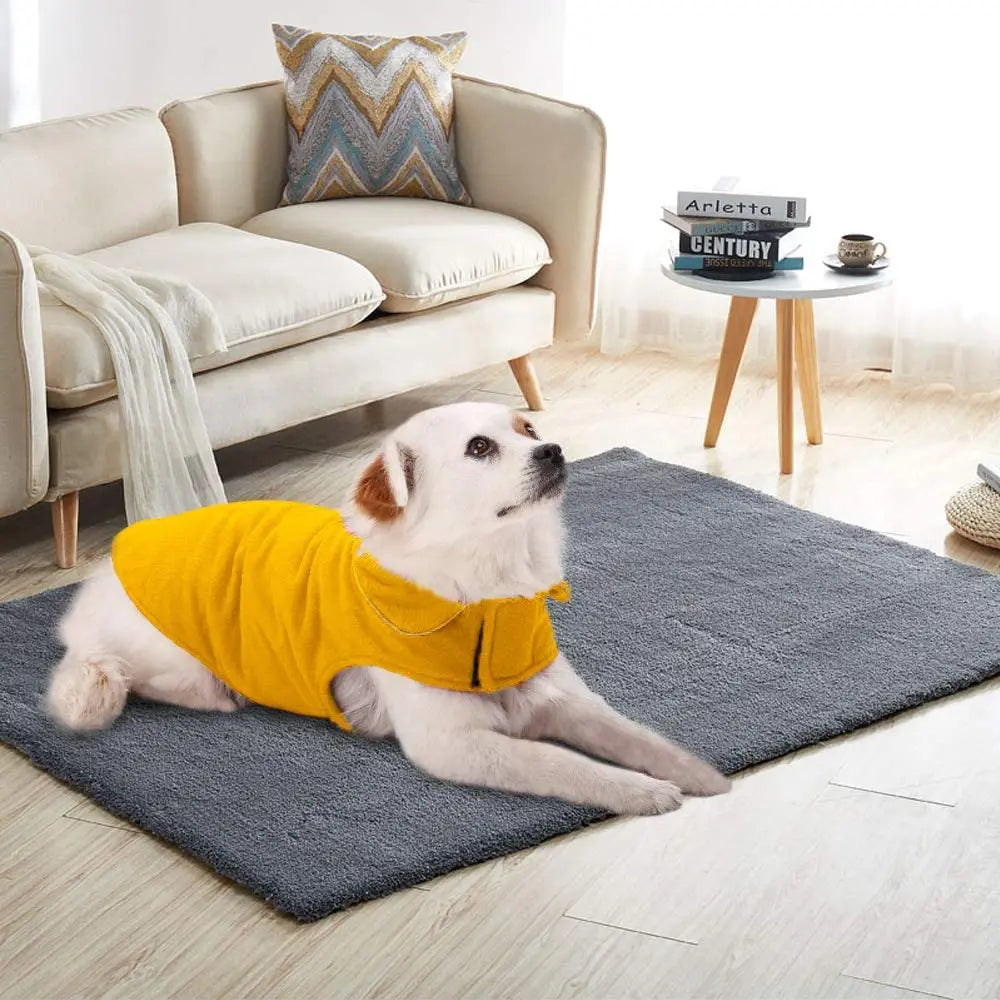 Petspuff Reflective Polar Fleece Dog Jacket – Warm Winter Vest | Small to Large Dogs & Cats