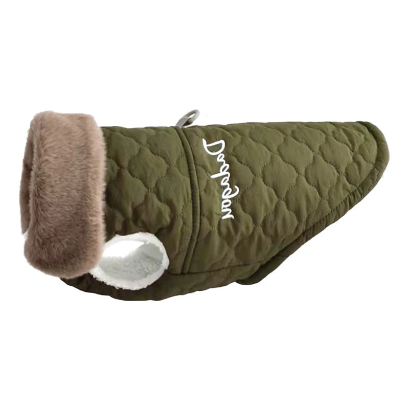 Petspuff Padded Dog Gilet with Plush Collar – Warm Winter Vest | Small Dogs & Cats