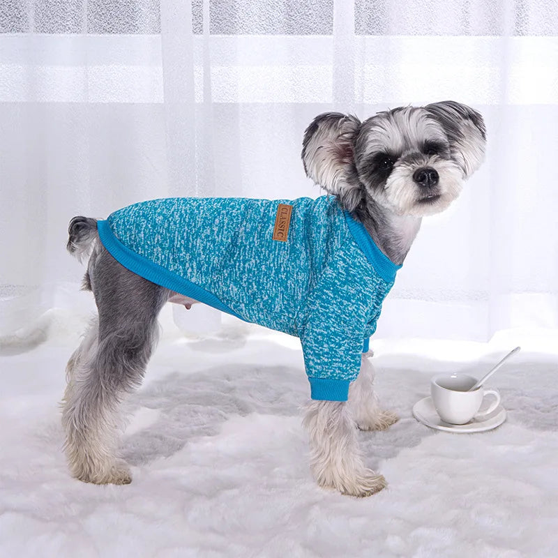 Petspuff Casual Print Dog Sweatshirt Jacket – Warm Winter Coat | Small Dogs & Cats