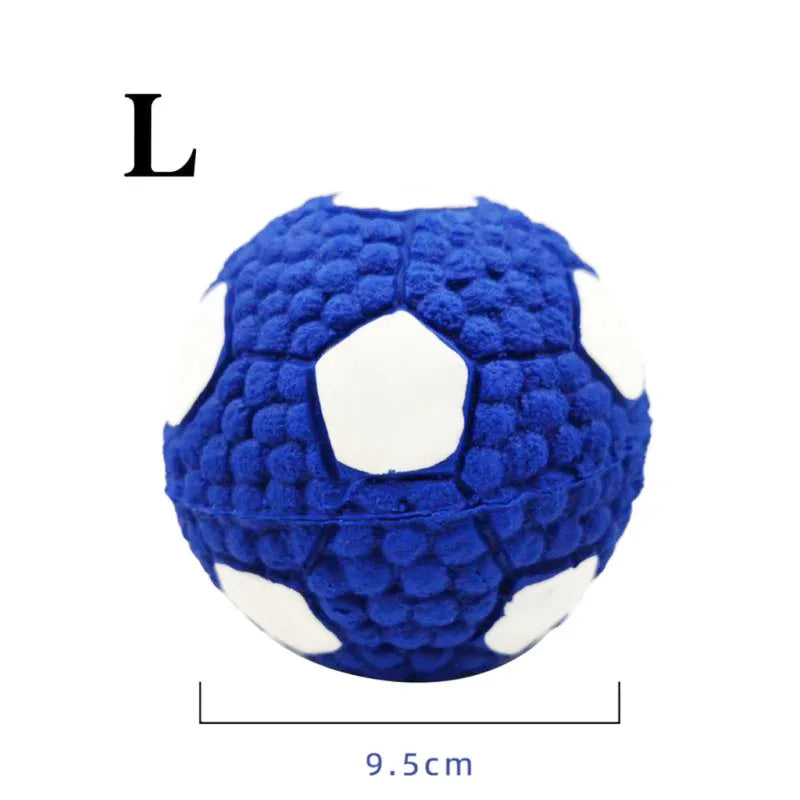 Petspuff Squeaky Latex Dog Ball – Football, Volleyball & Rugby Ball Toys | Small to Large Dogs