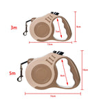 Petspuff Retractable Dog Lead 3m / 5m – One-Button Lock Extending Lead | Small & Medium Dogs