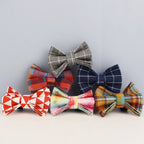 Petspuff Personalised Cat Collar with Bow Tie – Safety Buckle & Engraved Name Tag | 7 Designs - Petspuff