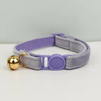 Petspuff Velvet Cat Collar with Bow Tie & Breakaway Safety Buckle – 14 Colours - Petspuff