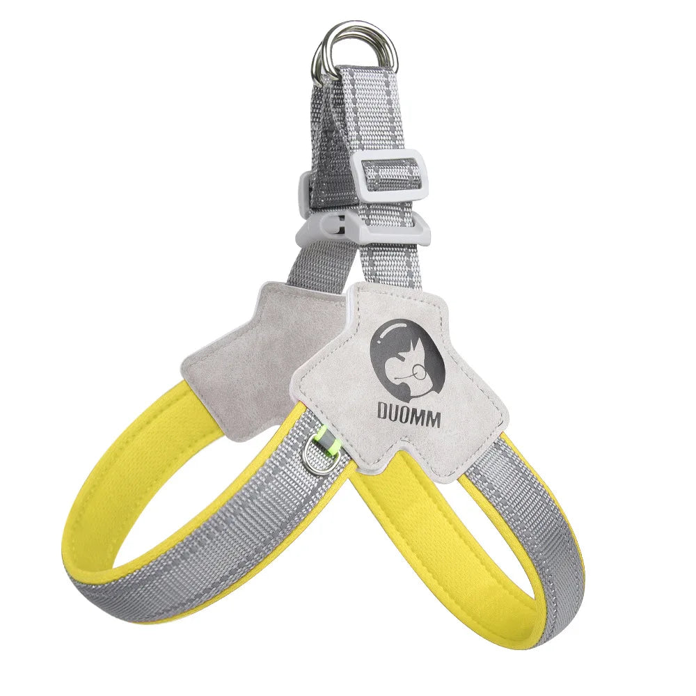 Petspuff Reflective Saddle Dog Harness – Breathable Padded Y-Harness | Small to Large Dogs