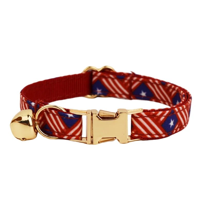 Petspuff Personalised Bow Cat Collar with Bell & Safety Buckle – Engraved Name Tag | 6 Colours