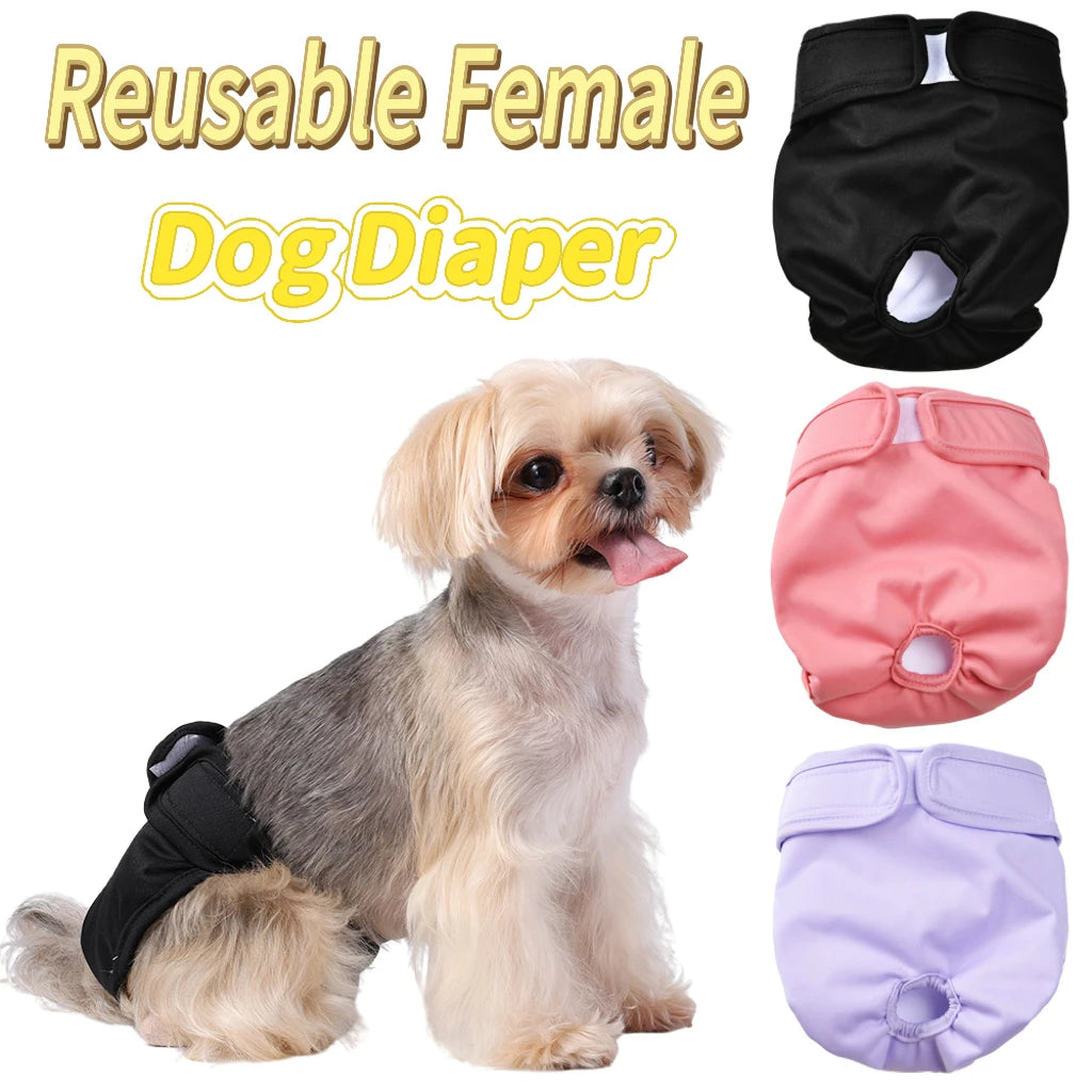 Petspuff Washable Female Dog Nappy – Reusable Adjustable Season Pants | Small & Medium Dogs