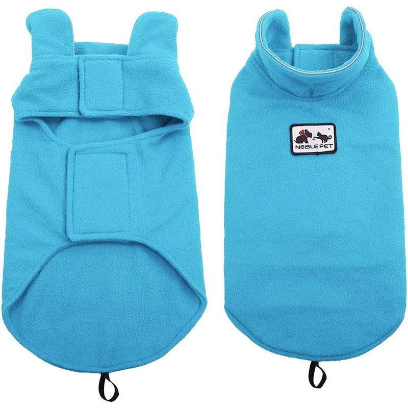 Petspuff Reflective Polar Fleece Dog Jacket – Warm Winter Vest | Small to Large Dogs & Cats
