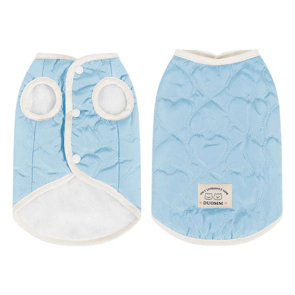 Petspuff Fleece-Lined Cat & Puppy Jacket – Warm Winter Vest | Cats, Kittens & Small Dogs