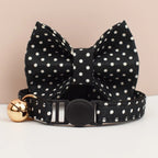Petspuff Adjustable Cat Collar with Bow & Safety Buckle – Anti-Choke Kitten Collar | 12 Colours - Petspuff