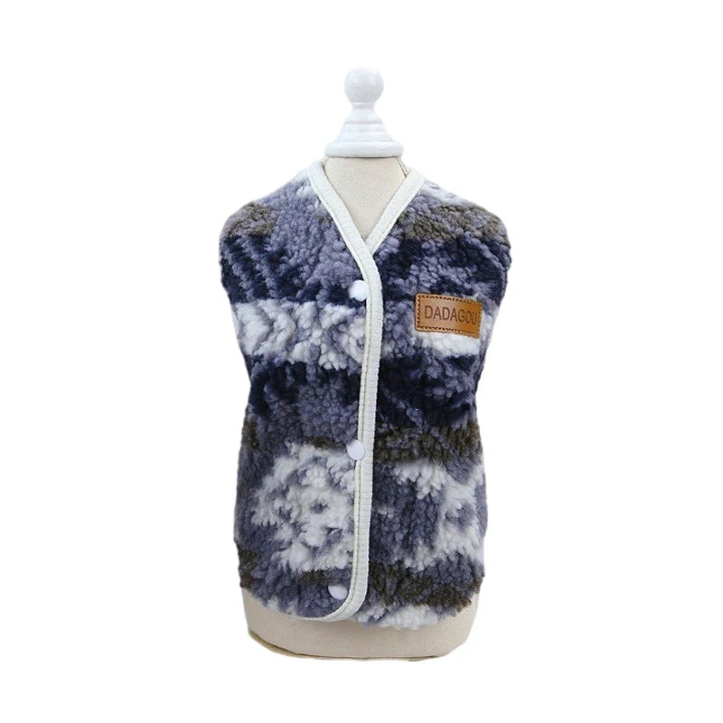 Petspuff Warm Fleece Dog Vest Jacket – Winter Coat | Small Dogs & Cats