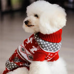 Petspuff Christmas Dog Jumper – Fair Isle Reindeer Knit | Small Dogs & Cats