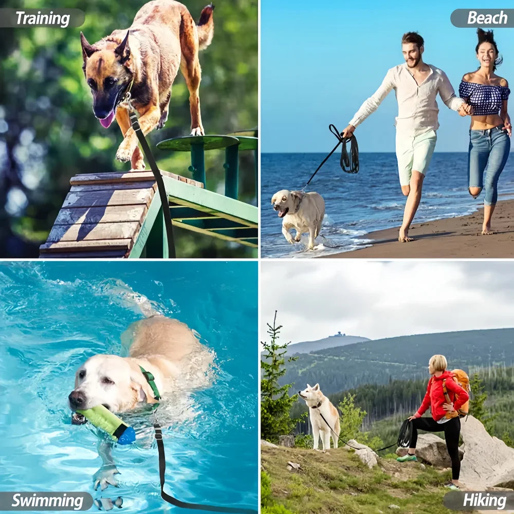 Petspuff Nylon Recall Training Lead – Extra-Long Lead 1.5m to 50m | Puppies & Dogs