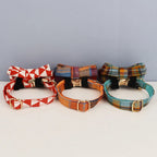 Petspuff Personalised Cat Collar with Bow Tie – Safety Buckle & Engraved Name Tag | 7 Designs - Petspuff