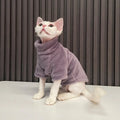 Petspuff Turtleneck Plush Cat Jumper – Warm Sweater for Hairless Cats & Small Dogs