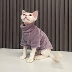 Petspuff Turtleneck Plush Cat Jumper – Warm Sweater for Hairless Cats & Small Dogs