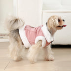 Petspuff Thick Fleece Dog Jacket – Windproof Winter Coat with D-Ring | Small Dogs & Cats