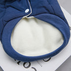 Petspuff Thick Padded Fleece Dog Jacket with Lead Ring – Winter Coat | Small & Medium Dogs