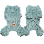 Petspuff Cosy Stretch Fleece Dog Jumpsuit – Winter Onesie with D-Ring | Small Dogs & Cats