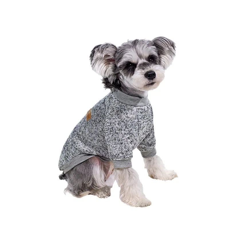 Petspuff Casual Print Dog Sweatshirt Jacket – Warm Winter Coat | Small Dogs & Cats