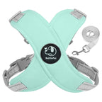 Petspuff Reflective Vest Harness & Lead Set – Padded Harness with Metal D-Ring | Small & Medium Dogs