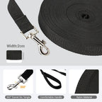 Petspuff Long Dog Training Lead – Strong Nylon Recall Line 1.5m to 50m | All Dogs