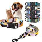 Petspuff Bohemian Dog Collar & Lead Set – Adjustable Boho Print Collar | Small to Large Dogs