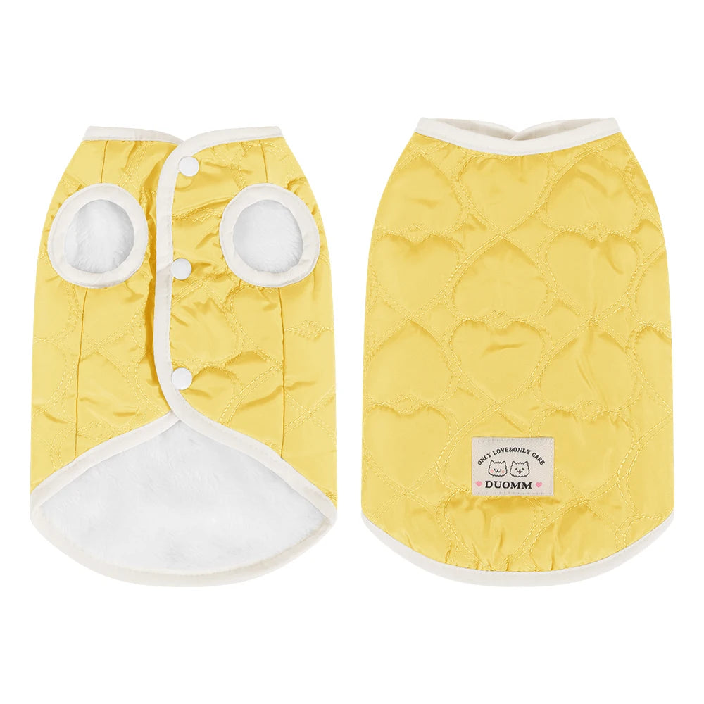 Petspuff Fleece-Lined Cat & Puppy Jacket – Warm Winter Vest | Cats, Kittens & Small Dogs