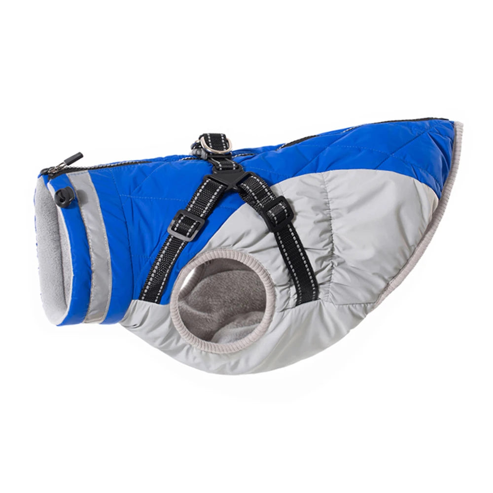 Petspuff Waterproof Dog Coat with Built-In Harness – Padded Winter Jacket | Small to Extra Large Dogs